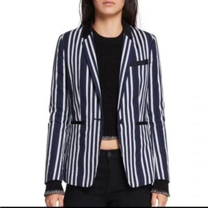 Rag & Bone Windsor Striped Lined Blazer SZ 00